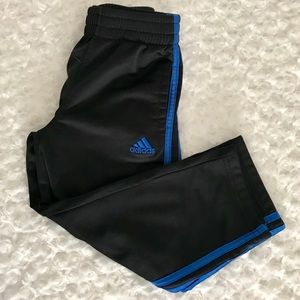 Boys 4T Adidas Track Pants Blue Stripes